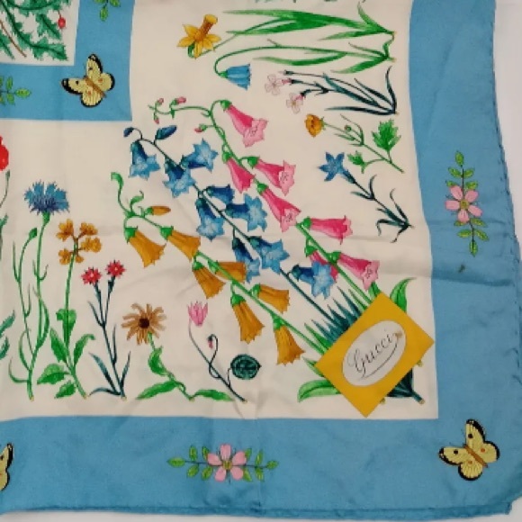 🧣 Gucci Floral silk scarf - Picture 3 of 9